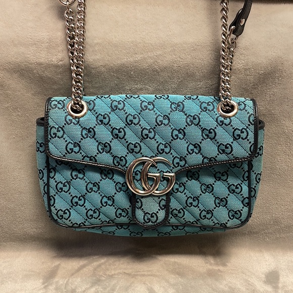 Gucci Small GG Marmont Multicolor Shoulder Bag - Picture 2 of 10